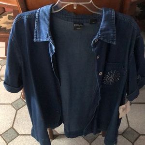 Adorable Jean Short Sleeve Shirt